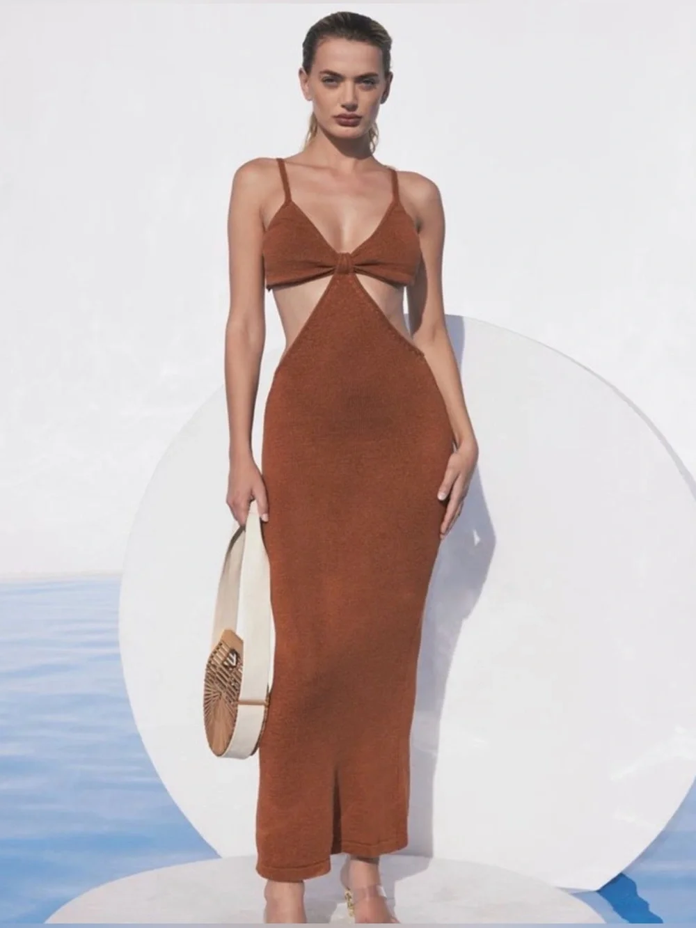 NWT Cult Gaia Serita Dressing Brick Size Medium